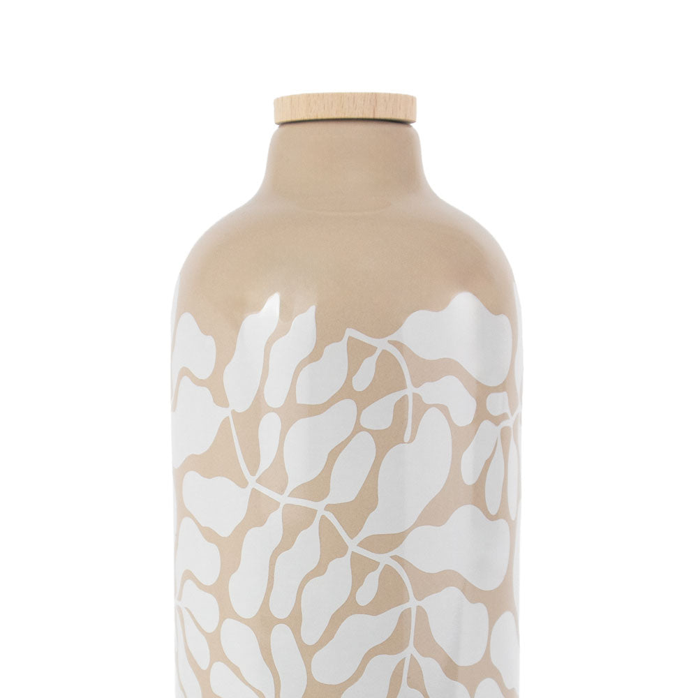 Urne pour animaux en céramique « Wavy Leaves » - haute