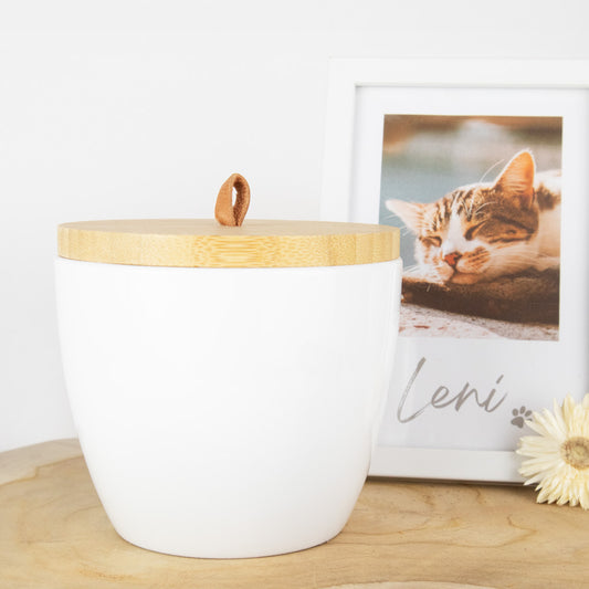 Urne en céramique "Mini Blanc”