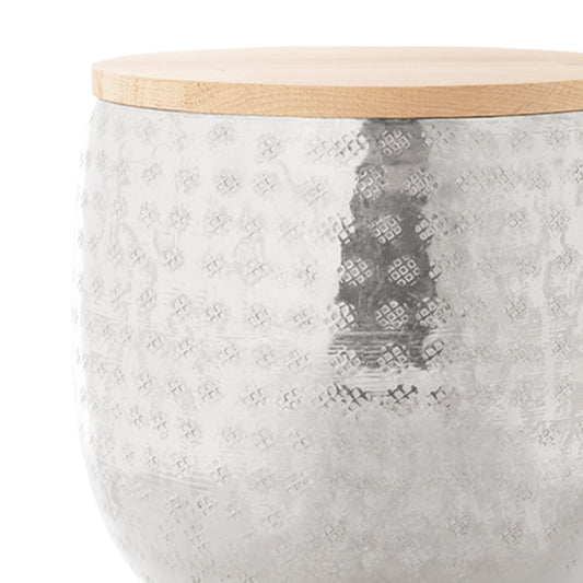 Urne en aluminium pour animaux „Silver Metallic”