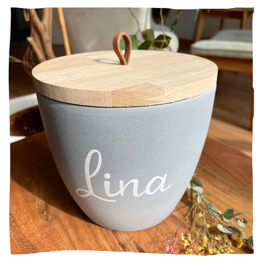 Urne en céramique "Gris sable