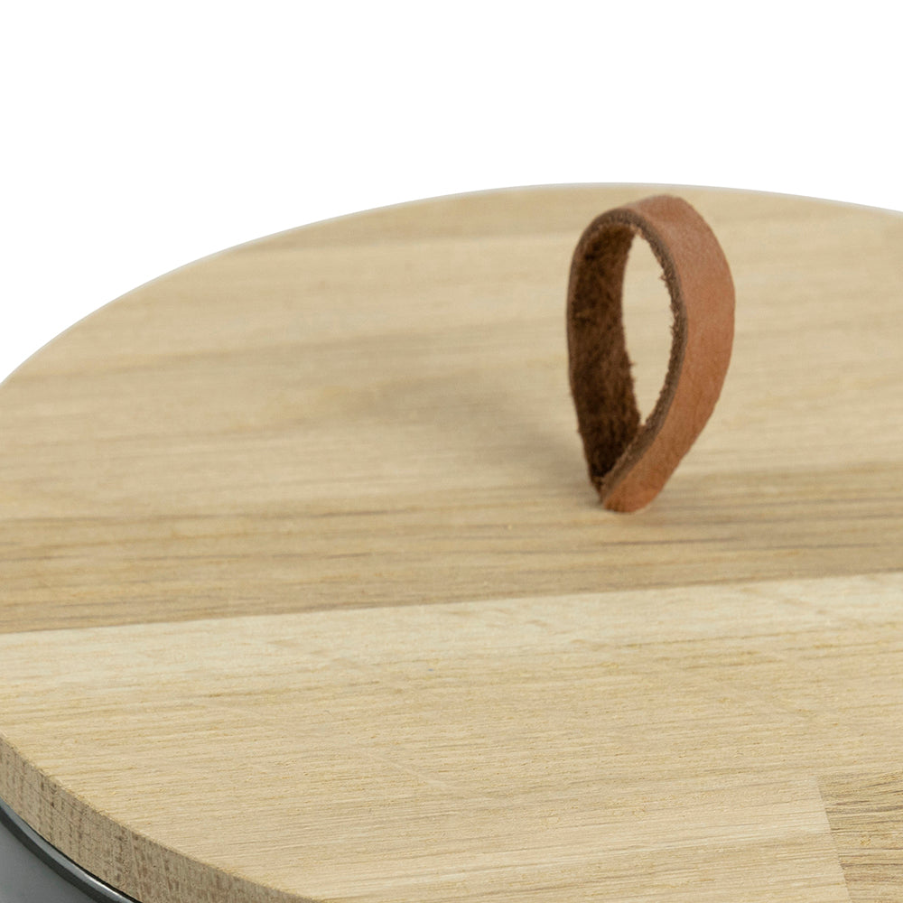 Courroie en cuir pour la couverture en bois