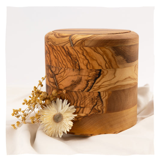 Urne en bois pour animaux "Olive Orbit”