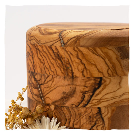 Urne en bois pour animaux "Olive Orbit”