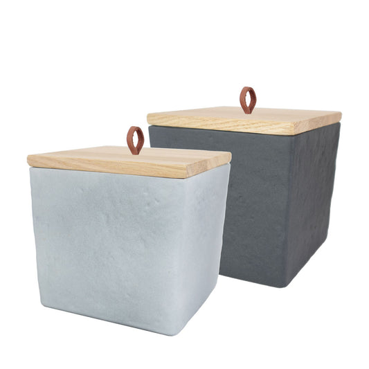 Urne en céramique "Curvy Cube”