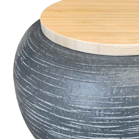 Urne en céramique "Match II", rayée