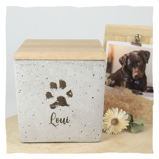 Inscription individuelle sur l'urne - gravure