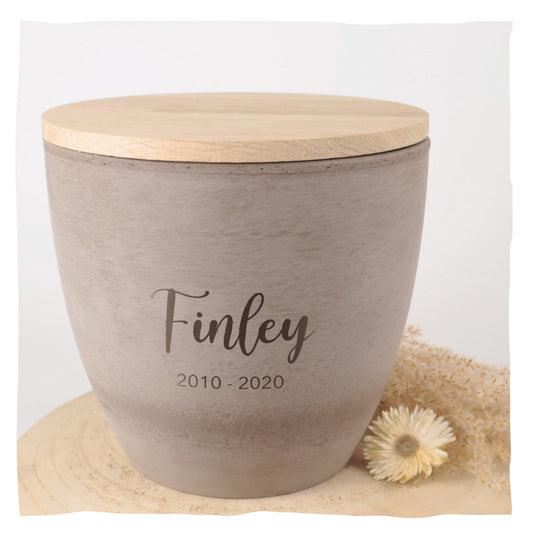 Inscription individuelle sur l'urne - gravure