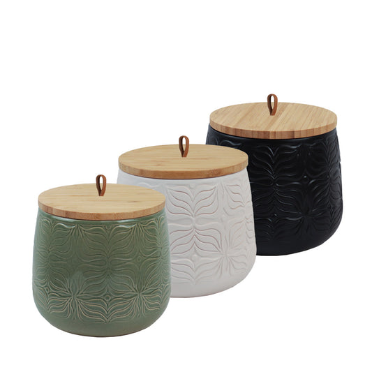 Urne en céramique "Fleur de papillon ventrue”