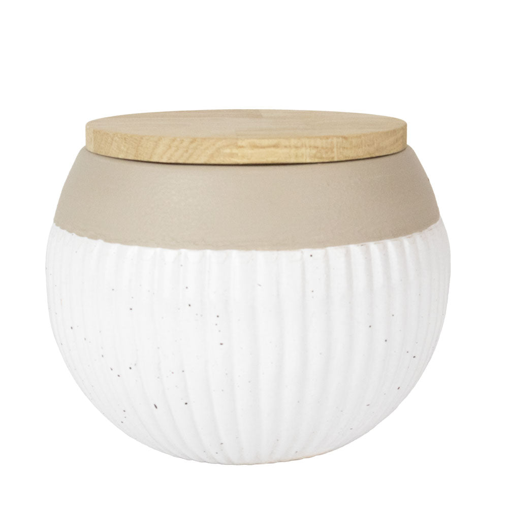 Urne en céramique „Skandi” - Rainures