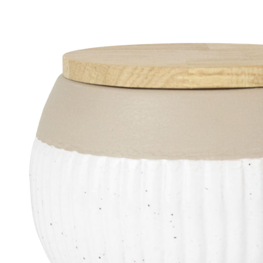 Urne en céramique „Skandi” - Rainures