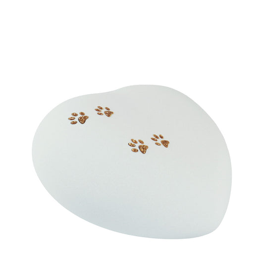 Urne en céramique "Velvety Heart avec patte”