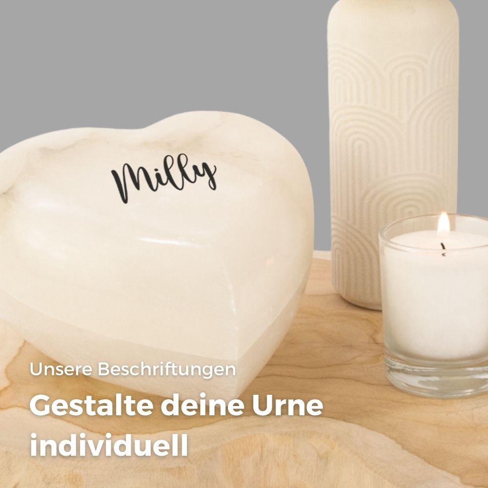 Urne en albâtre pour animaux