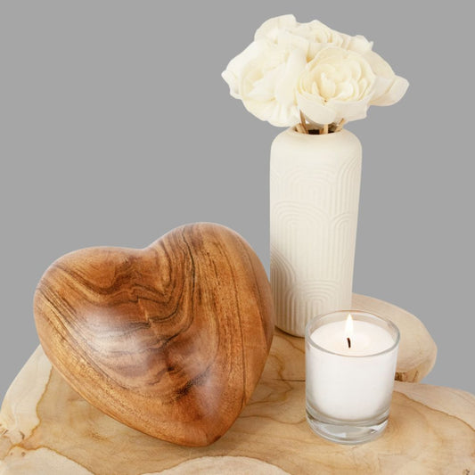 Urne en mango pour animaux "Heart"