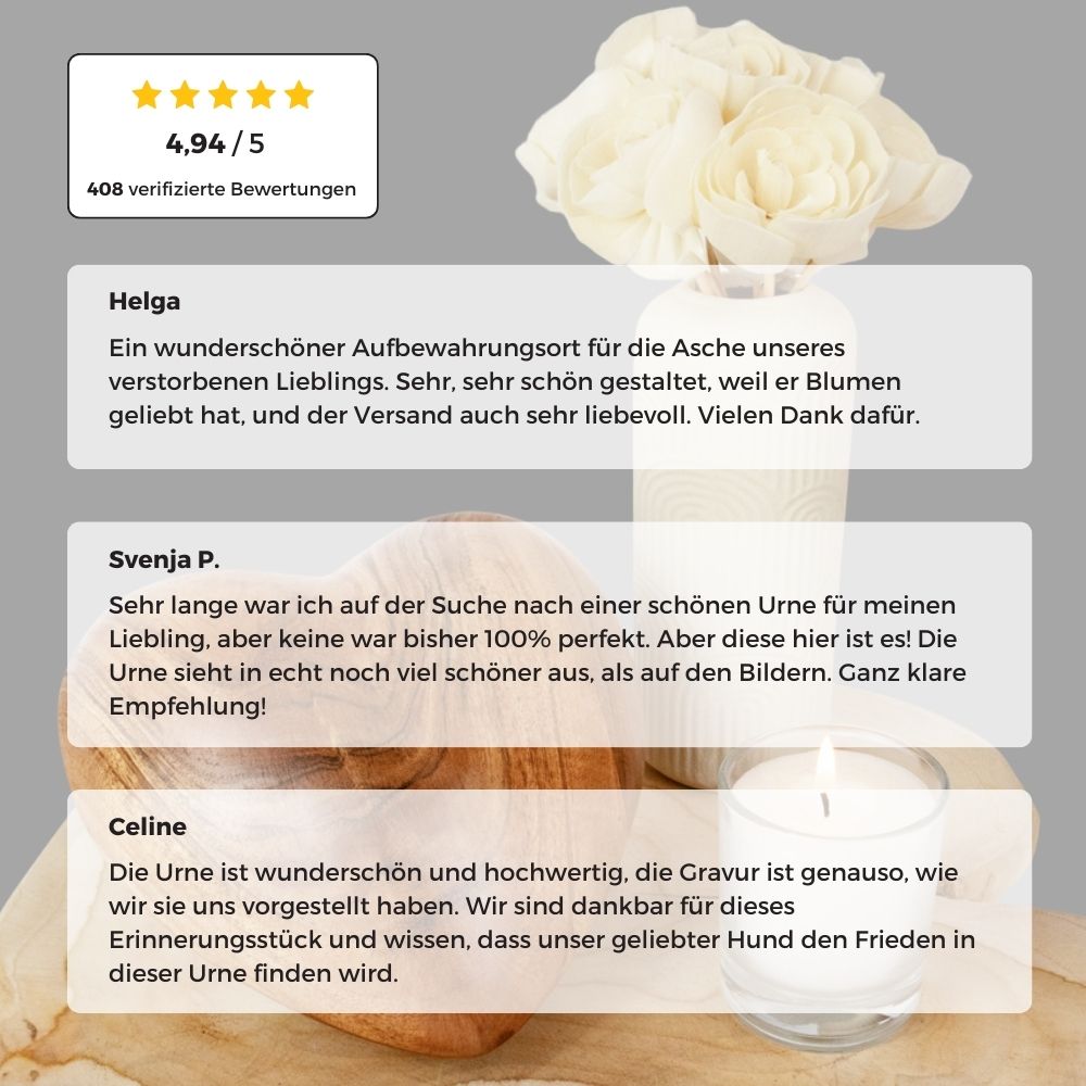 Urne en mango pour animaux