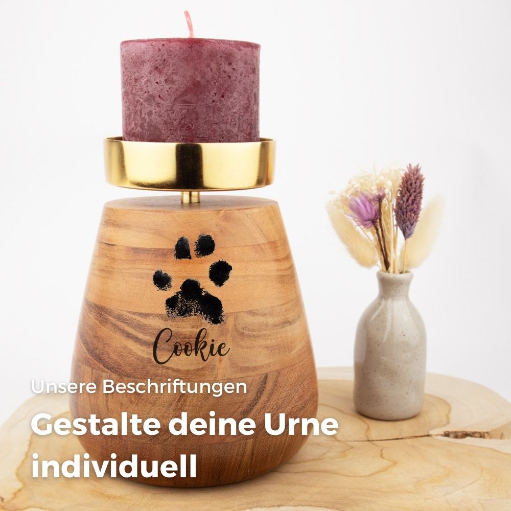Urne en bois pour animaux
