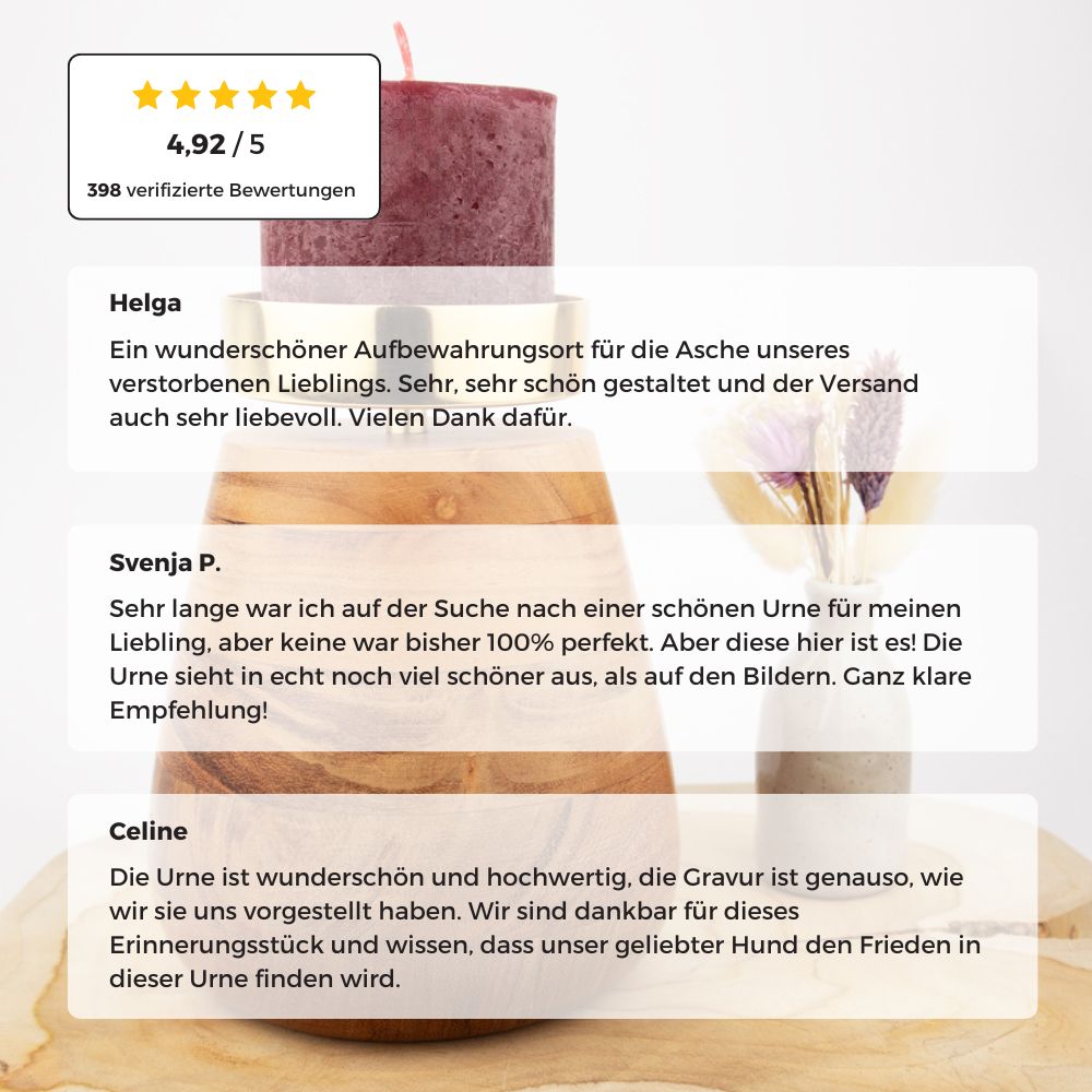 Urne en bois pour animaux