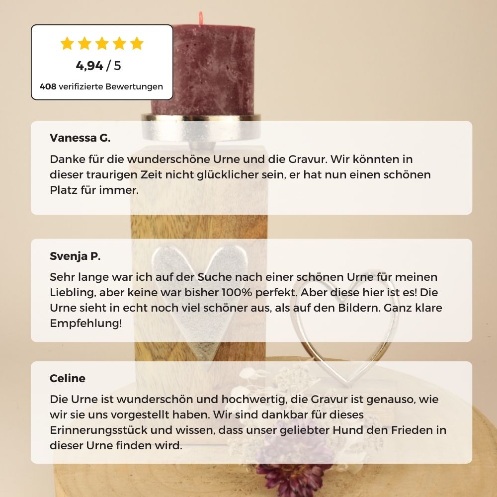 Urne en bois pour animaux