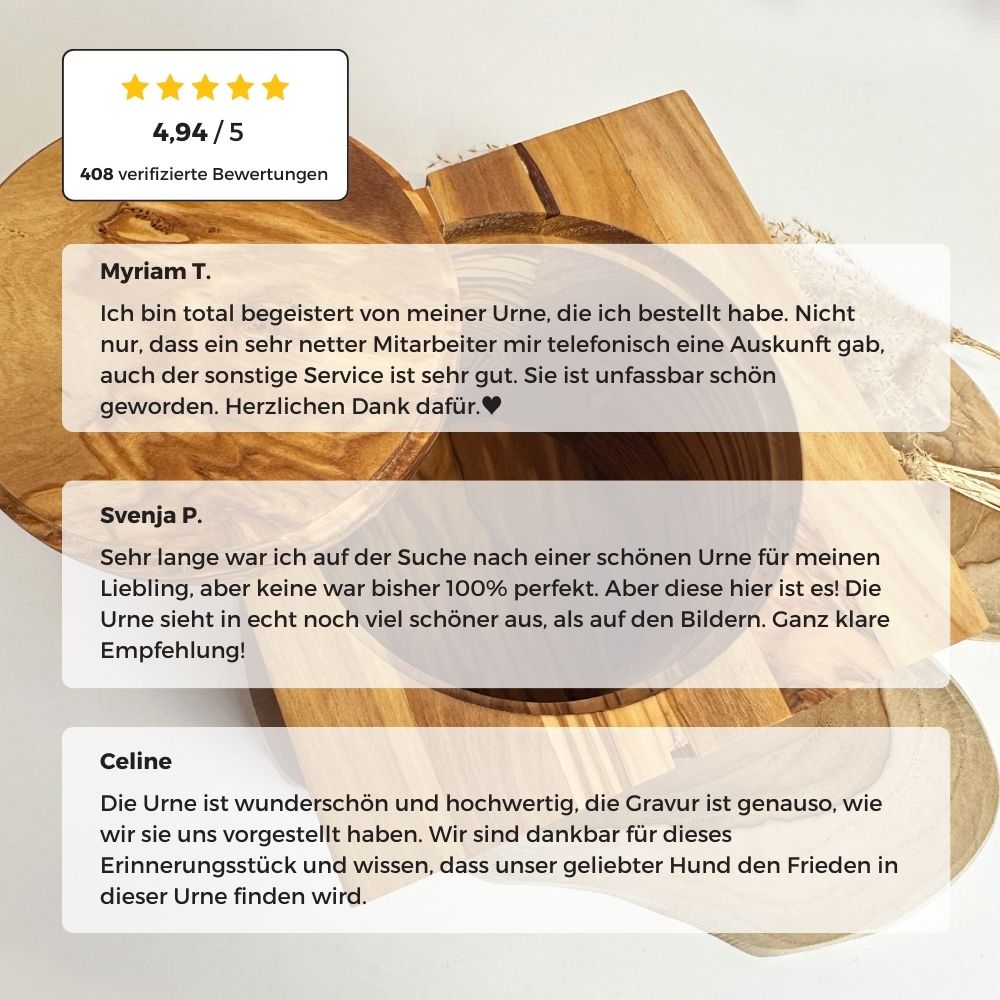 Urne en bois pour animaux