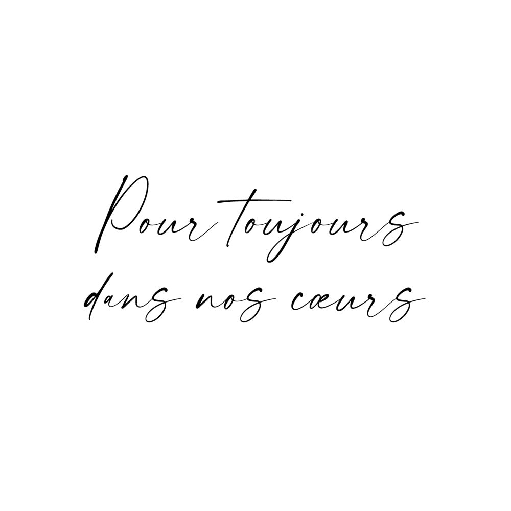 Inscription individuelle en écriture manuscrite avec slogan