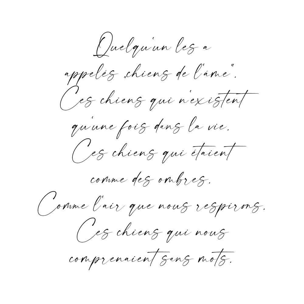 Inscription individuelle en écriture manuscrite avec slogan