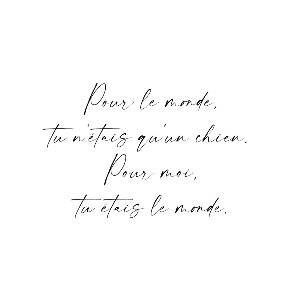 Inscription individuelle en écriture manuscrite avec slogan