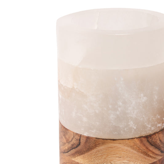 Urne pour animaux "Candlelight of Memory" - albâtre et mangue