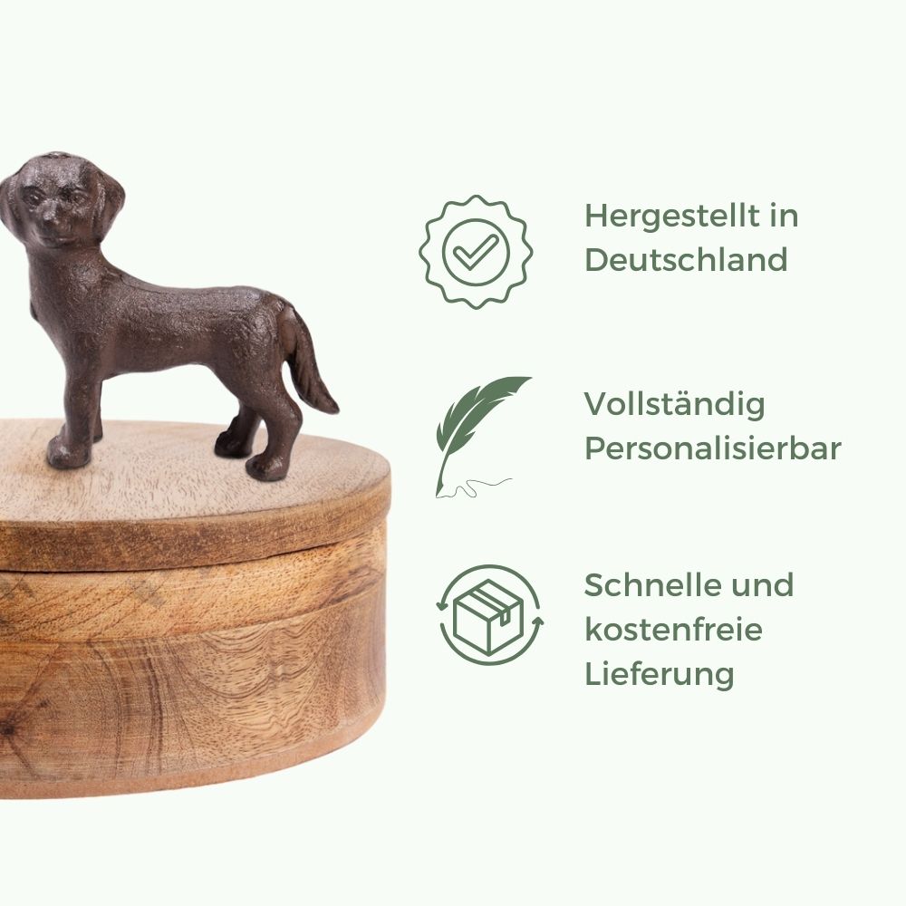 Urne en bois pour animaux 