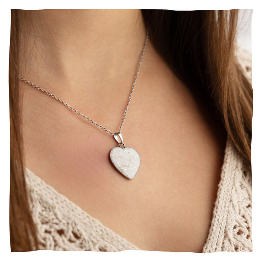 Collier de cendre "Amor" avec les cendres de ton animal - argent