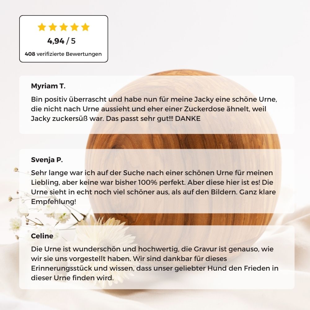 Urne en bois pour animaux 