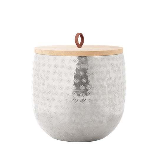 Urne en aluminium pour animaux „Silver Metallic”