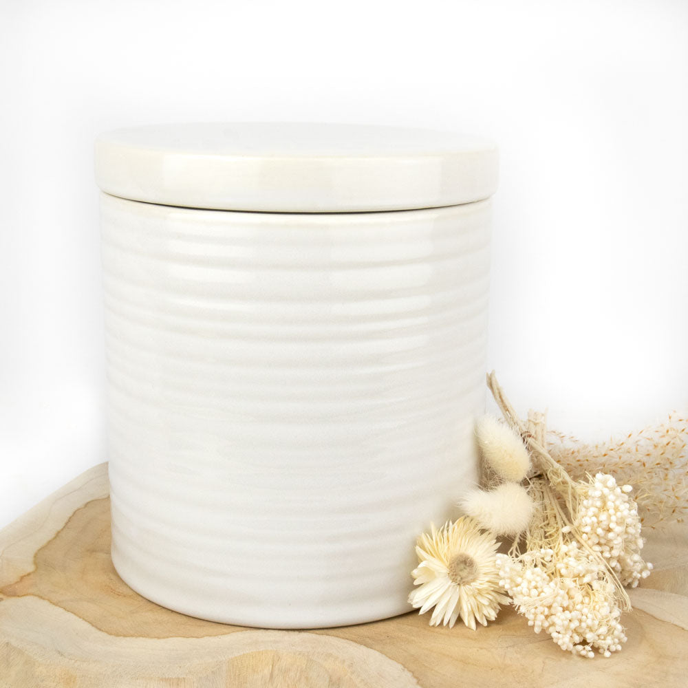 Urne en céramique „Silent White“