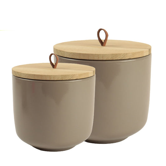 Urne en céramique "Harmony", taupe