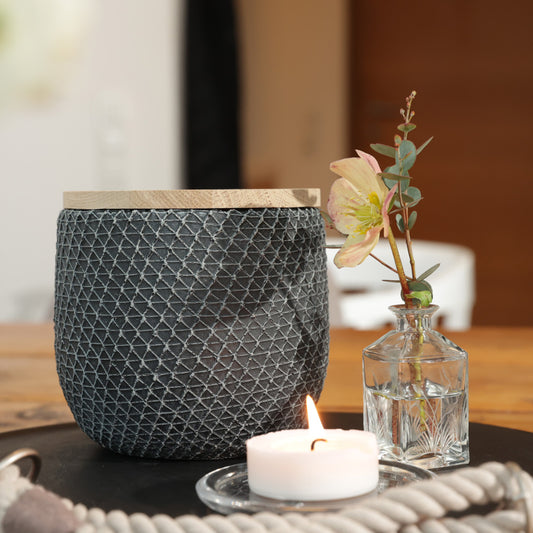 Urne en céramique "Marlene" - Anthracite