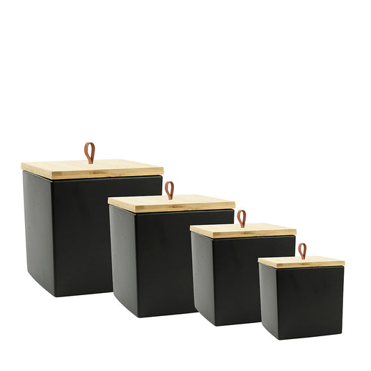 Urne en céramique "Black Cube”