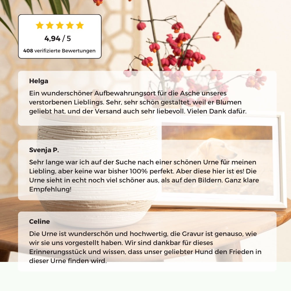 Urne en céramique pour animaux 