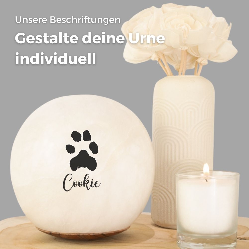Urne en albâtre pour animaux 