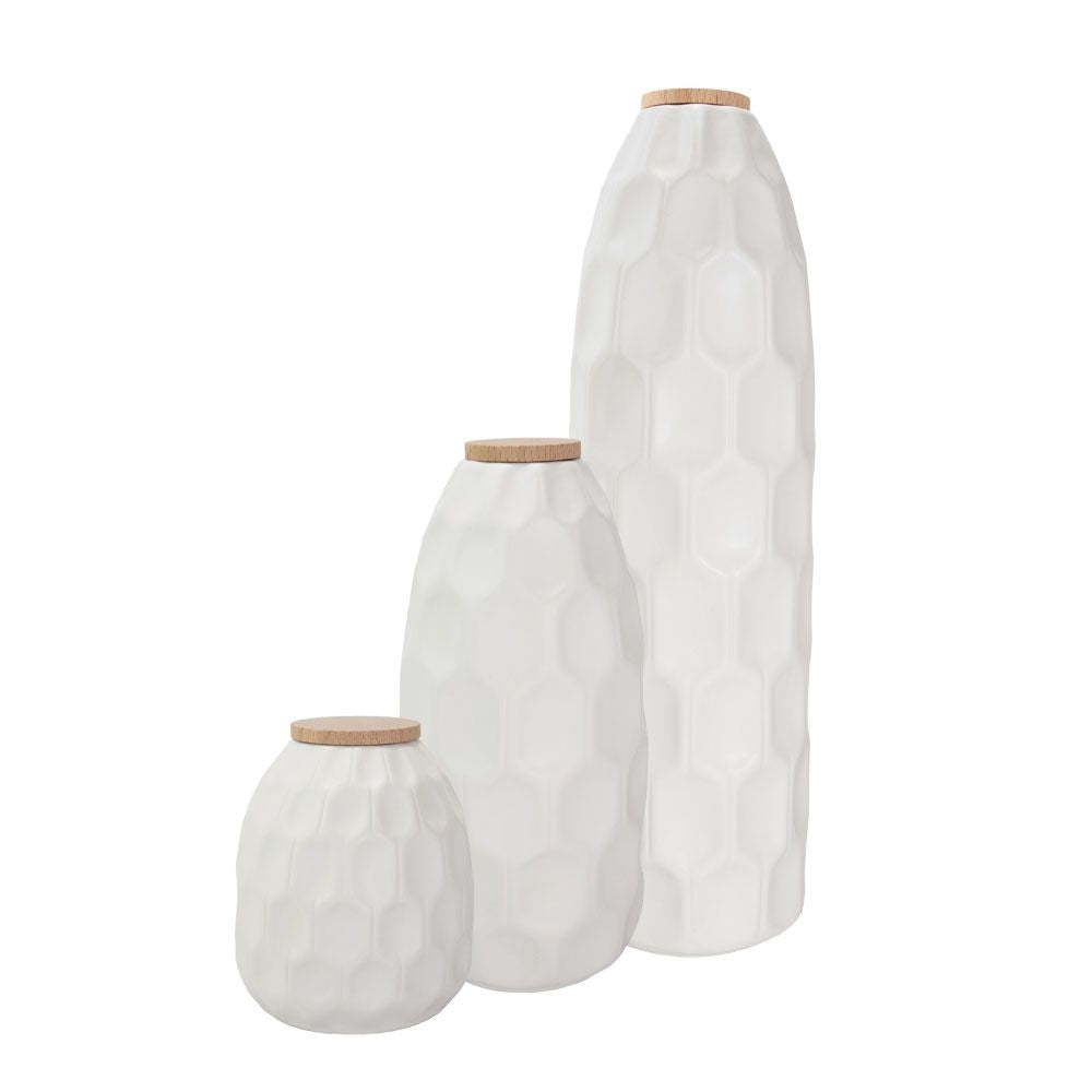 Urne en céramique „White Structure”