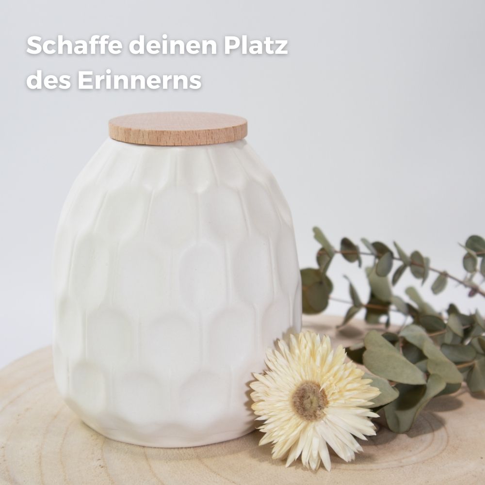 Urne en céramique „White Structure”