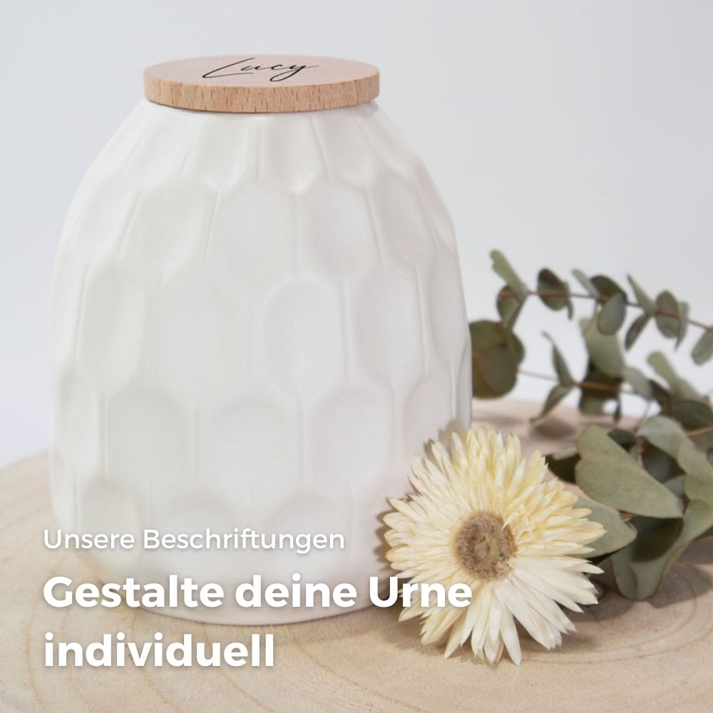 Urne en céramique „White Structure”