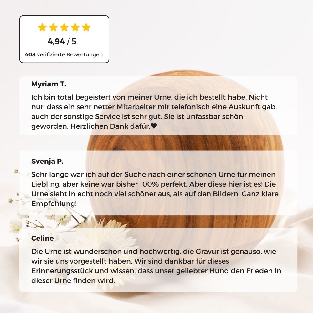 Urne en bois pour animaux 