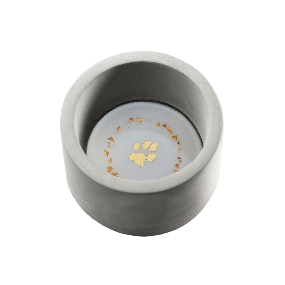 Petit Porte-bougie à réchaud avec les cendres de ton animal - personnalisable