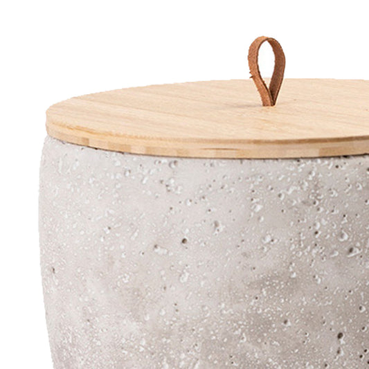 Urne en céramique "Béton", gris clair
