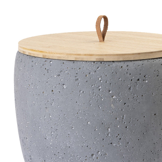Urne en céramique "Béton", gris foncé