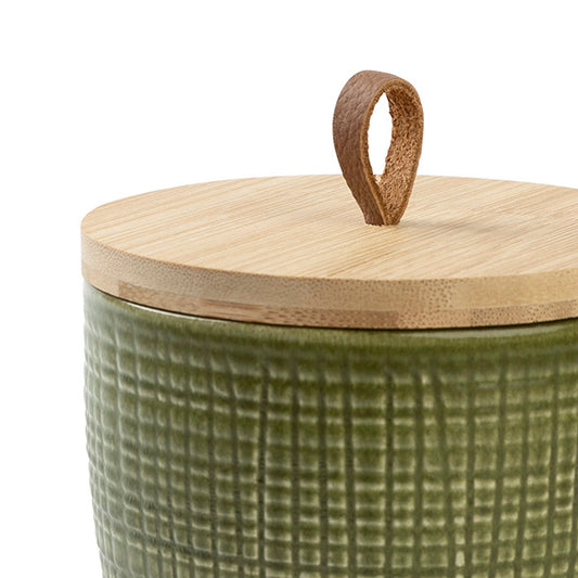 Courroie en cuir pour la couverture en bois