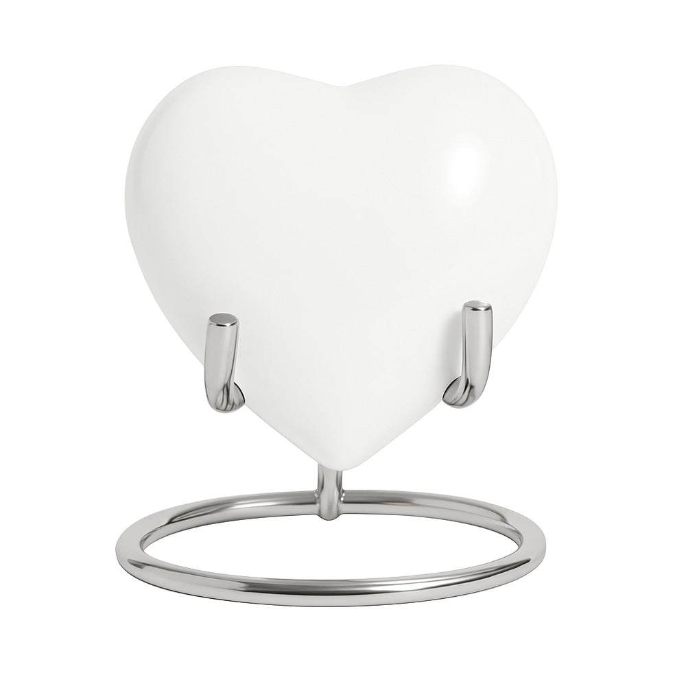 Flatteur pour le cœur en blanc 